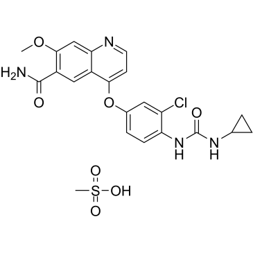 Lenvatinib Mesylate,Lenvatinib Mesilate; 乐伐替尼甲磺酸盐,甲磺酸仑伐替尼；857890-39-2
