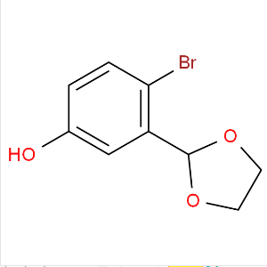 4-溴-3-(1,3-二氧杂环戊烷-2-基 苯酚