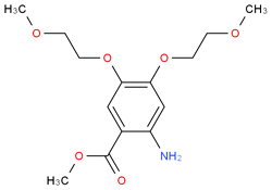 2-氨基-4,5-双(2-甲氧基乙氧基) 苯甲酸甲酯