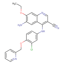 6-氨基-4-(3-氯-4-(吡啶-2-取代甲氧 基)苯胺)-7-乙氧基喹啉-3-甲腈