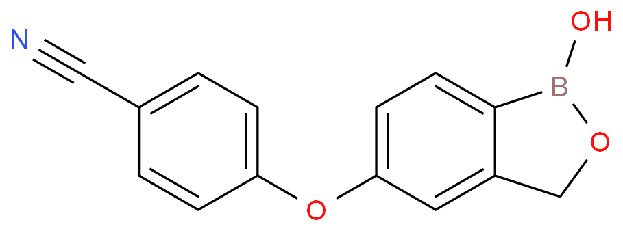 4-((1-羟基-1,3-二氢苯#[C][1,2]氧杂BOR醇 -5-基)氧基)苯甲腈