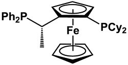 (S)-1-[(Rp)-2-(二环己基膦)二茂铁基乙基]二苯基膦