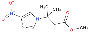 3-methyl-3-(4-nitro-1-imidazolyl)butanoic acid methyl ester
