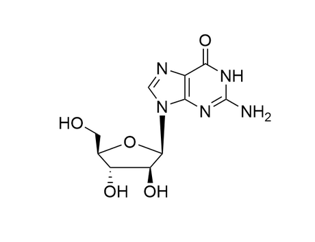阿糖鸟苷 9-β-D-糖呋喃鸟嘌呤  cas 38819-10-2