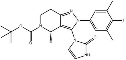 (S)-2-(4-氟-3,5-二甲基苯基)-4-甲基-3-(2-氧代-2,3-二氢-1H-咪唑-1-基)-2,4,6,7-四氢-5H-吡唑并[4,3-C]吡啶-5-羧酸叔丁酯
