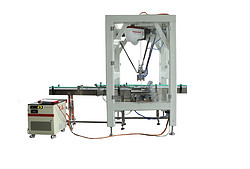 機器人入托自動裝盒生產線Robot loading automatic box production line