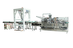 機器人入托自動裝盒生產線Robot loading automatic box production line
