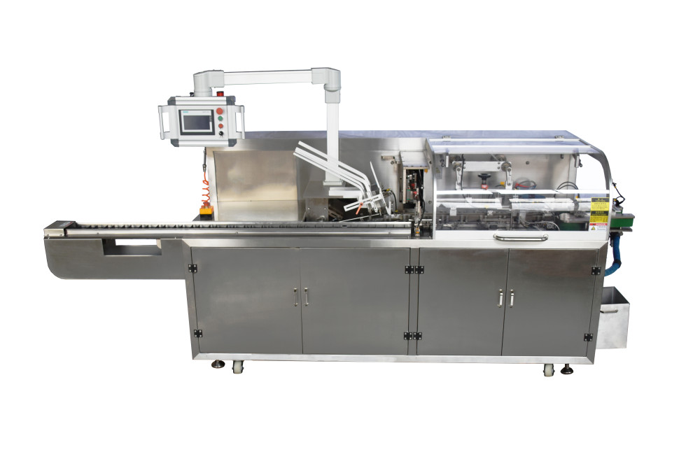 机器人入托自动装盒生产线Robot loading automatic box production line