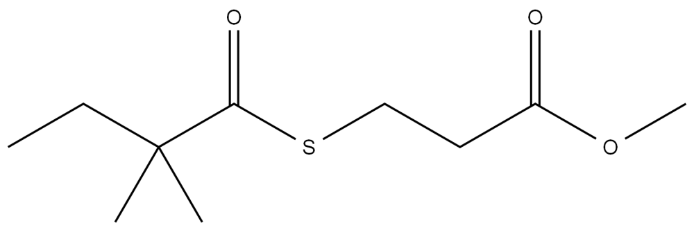 -[(2,2-二甲基-1-氧代丁基)硫]丙酸甲酯