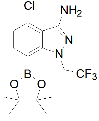4-氯-7-(4,4,5,5-四甲基-1,3,2-二氧杂硼烷-2-基)-1-(2,2,2-三氟乙基)-1H-吲唑-3-胺