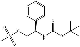  	N-[(1R)-2-[(甲基磺酰基)氧基]-1-苯基乙基]氨基甲酸叔丁酯