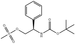  	N-[(1R)-2-[(甲基磺酰基)氧基]-1-苯基乙基]氨基甲酸叔丁酯