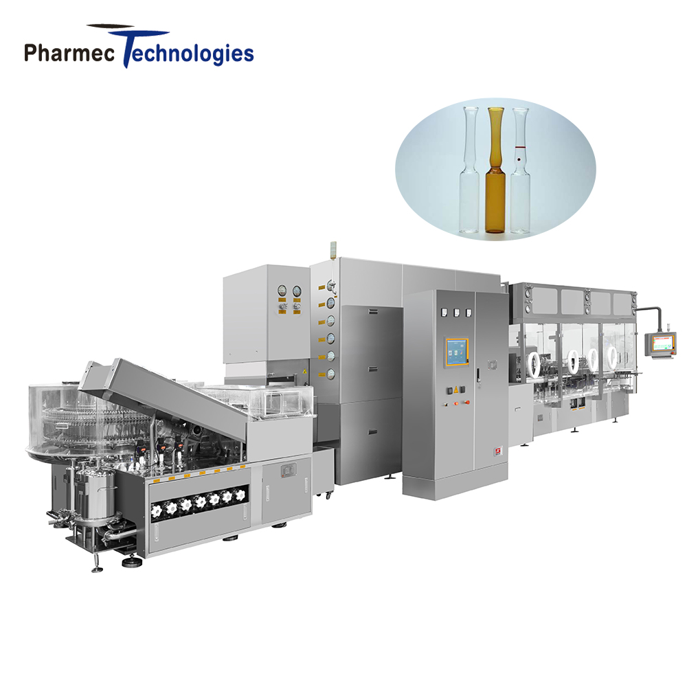 Glass Ampoule Washing Sterilizing Filling Capping Line