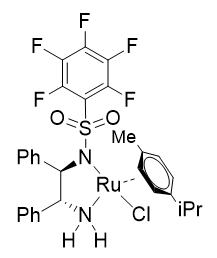 Chloro{[(1R,2R)-(-)-2-amino-1,2-diphenylethyl](pentafluorophenylsulfonyl)amido}(p-cymene)ruthenium(I