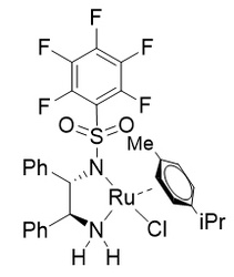 Chloro{[(1S,2S)-(+)-2-amino-1,2-diphenylethyl](pentafluorophenylsulfonyl)amido}(p-cymene)ruthenium(I