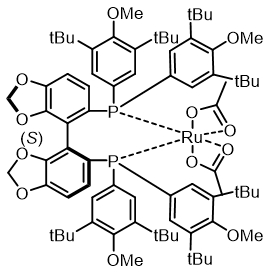 Diacetato{(S)-5,5'-bis[di(3,5-di-t-butyl-4-methoxyphenyl)phosphino]-4,4'-bi-1,3-benzodioxole}rutheni
