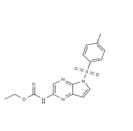  N-[5-[(4-甲基苯基)磺酰基]-5H-吡咯并[2,3-B]吡嗪-2-基]氨基甲酸乙酯