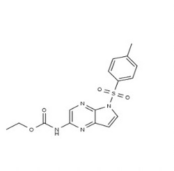  N-[5-[(4-甲基苯基)磺酰基]-5H-吡咯并[2,3-B]吡嗪-2-基]氨基甲酸乙酯