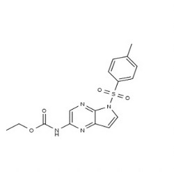  N-[5-[(4-甲基苯基)磺?；鵠-5H-吡咯并[2,3-B]吡嗪-2-基]氨基甲酸乙酯