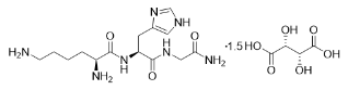 L-赖氨酰-L-组氨酸-甘氨酸酰胺L-酒石酸盐