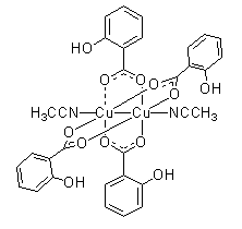 双(乙腈)四[μ-(2-羟基苯甲酸)]二铜