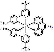 二[2-(4-叔丁基苯基)-4-叔丁基吡啶][1,10-邻菲啰啉]铱(III)六氟磷酸盐