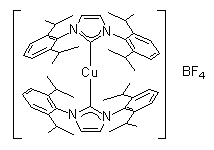 双(1,3-双(2,6-二异丙基苯基)咪唑-2-亚基)铜(I)四氟硼酸盐