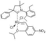 [1-(2,6-二乙基苯基)-3,5,5-三甲基-3-苯基吡咯烷-2-基](2-异丙氧基-5-硝基苯亚甲基)钌(II)氯化物