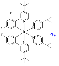 [2-(2,4-二氟苯基)-4-叔丁基吡啶][4,4'-二叔丁基-2,2'-联吡啶]铱(III)六氟磷酸盐