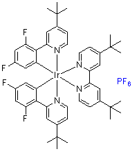 [2-(2,4-二氟苯基)-4-叔丁基吡啶][4,4'-二叔丁基-2,2'-联吡啶]铱(III)六氟磷酸盐