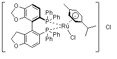 氯化[(R)-(-)-5,5'-双(二苯基膦)-4,4'-二-1,3-苯并二茂](对伞花烃)钌(II)氯化物