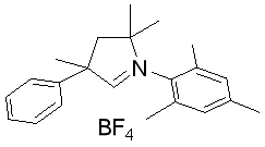 2H-吡咯啉, 3,4-二氢-2,2,4-三甲基-4-苯基-1-(2,4,6-三甲基苯基), 四氟硼酸盐