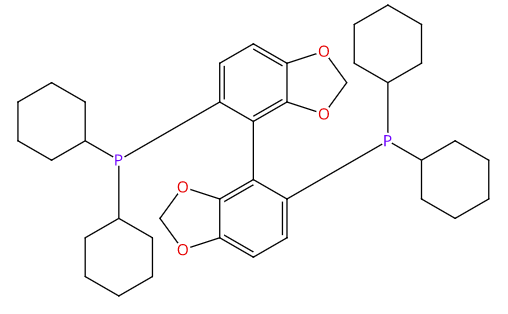 5,5'-雙(二環(huán)己基膦)-4,4'-聯(lián)苯并[d][1,3]二氧唑