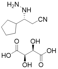 (R)-3-环戊基-3-肼基丙腈L-酒石酸盐二水合物