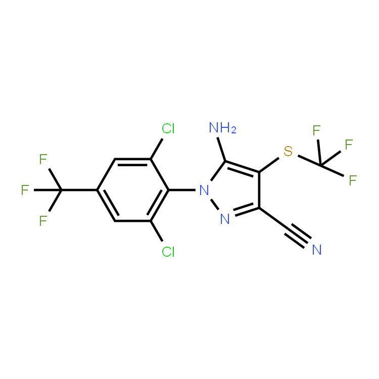5-氨基-1-(2,6-二氯-对三氟甲基苯胺基)-3-腈-4-三氟甲基硫基吡唑