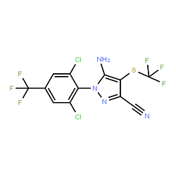5-氨基-1-(2,6-二氯-对三氟甲基苯胺基)-3-腈-4-三氟甲基硫基吡唑