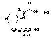 4,5,6,7-Tetrahydro-5-methylthiazolo[5,4-c]pyridine-2-carboxylic acid, hydrochloride (1:1)