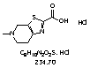 4,5,6,7-Tetrahydro-5-methylthiazolo[5,4-c]pyridine-2-carboxylic acid, hydrochloride (1:1)