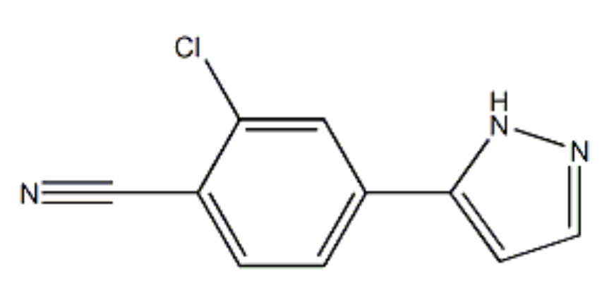 2-氯-4-(1H-吡唑-3-基)苯甲腈