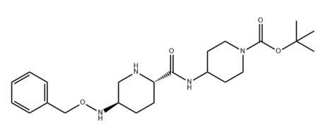 4-(((2S,5R)-5-(苄氧氨基)哌啶-2-羧酰胺基)哌啶-1-羧酸叔丁酯4-羧酸叔丁酯