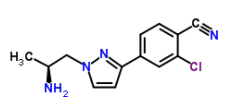 (S)-4-(1-(2-氨基丙基)-1H-吡唑-3-基)-2-氯苯甲腈