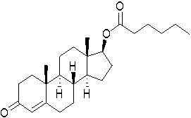 异己酸睾酮EP杂质E;庚酸睾酮EP杂质B;庚酸睾酮USP相关化合物B;睾酮己酸酯