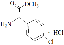 RS-4-氯苯甘氨酸甲酯盐酸盐