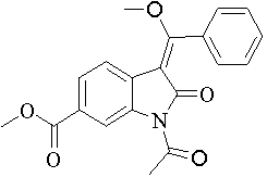 (E)- 1-乙酰基-3-(甲氧基(苯基)亚甲基)-2-氧代吲哚-6-羧酸酯甲酯