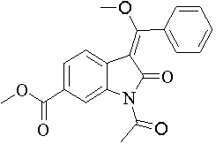 (E)- 1-乙酰基-3-(甲氧基(苯基)亚甲基)-2-氧代吲哚-6-羧酸酯甲酯