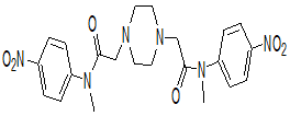 2,2'-(哌嗪-1,4-二基)雙(N-甲基-N-(4-硝基苯基)乙酰胺)