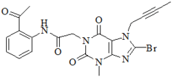 N-(2-乙酰基苯基)-2-(8-溴-7-(丁-2-炔-1-基)-3-甲基-2,6-二氧代-2,3,6,7-四氢-1H--嘌呤-1-基)乙酰胺(利格列汀杂质)