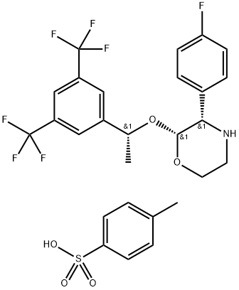 (2R,3S)-2-[(1R)-1-[3,5-雙(三氟甲基)苯基]乙氧基]-3-(4-氟苯基)嗎啉對苯甲磺酸鹽