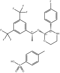 (2R,3S)-2-[(1R)-1-[3,5-雙(三氟甲基)苯基]乙氧基]-3-(4-氟苯基)嗎啉對苯甲磺酸鹽