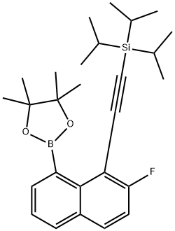 ((2-氟-8-(4,4,5,5-四甲基-1,3,2-二氧硼杂环戊烷-2-基)萘-1-基)乙炔基)三异丙基硅烷